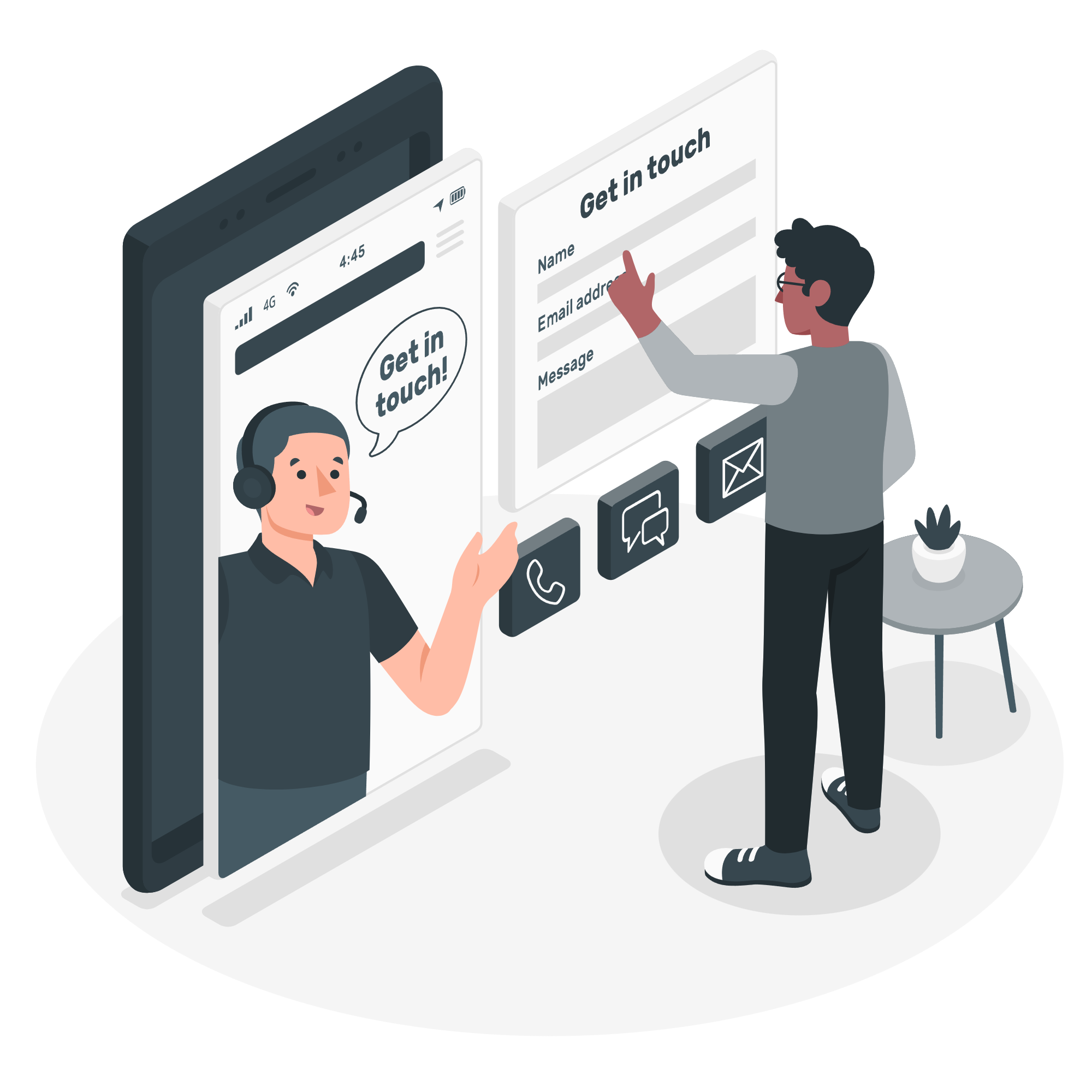 Contact us background